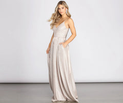 Jasmine Formal Glitter A-Line Dress