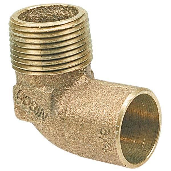 (Nibco Part#: B070350) 707-4 - 90-degree Elbow C x M - Cast - Flow Control Products