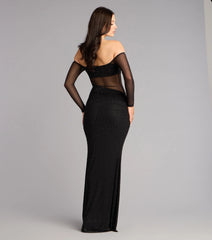 Azarliah Rhinestone Mesh Mermaid Formal Dress