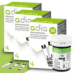 adia blood glucose test strips, 150 strips, the simple blood glucose measurement for blood glucose control in diabetes