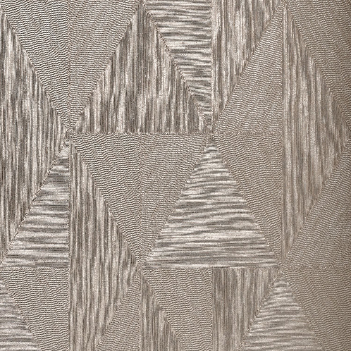 Tapeta metaliczna z geometrycznym wzorem PARANGON - ARGENT srebrny – Casamance