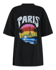Balenciaga Medium Fit Paris Tropical T-Shirt