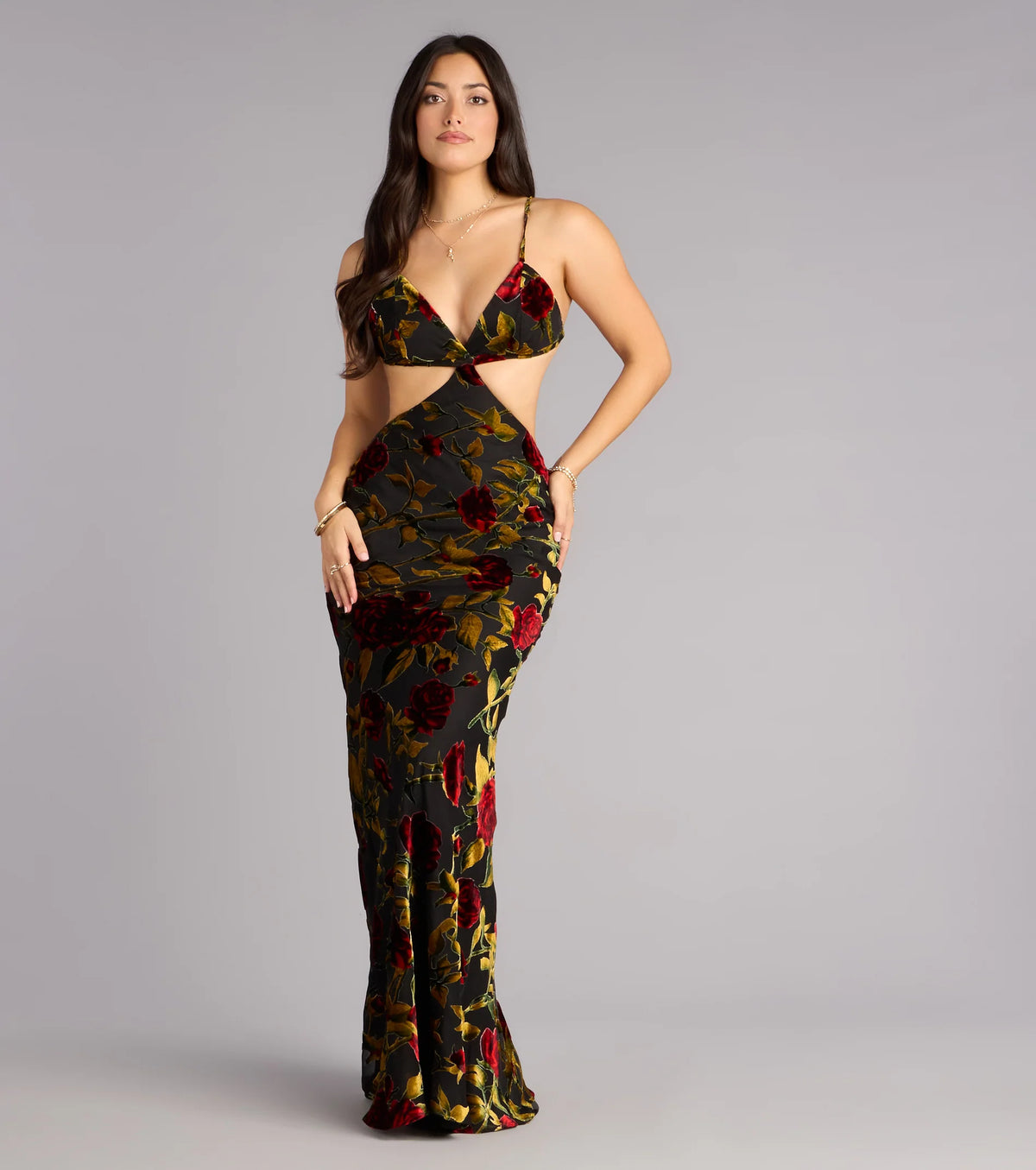Milana Velvet Open Back Mermaid Formal Dress