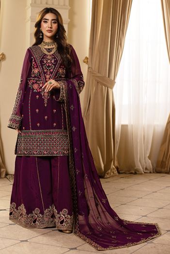 RAJ KUMARI SIDRA ALEEM D # 02 Luxury Formal Unstitched Collection with Handwork