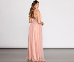 Tatyana Tulle Ruffle A-Line Dress