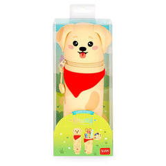 Legami 2-In-1 Silicone Pencil Case - Kawaii - Golden "Fur-Ever Friends"