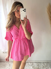 Musselin Jumpsuit Soft Stripes
