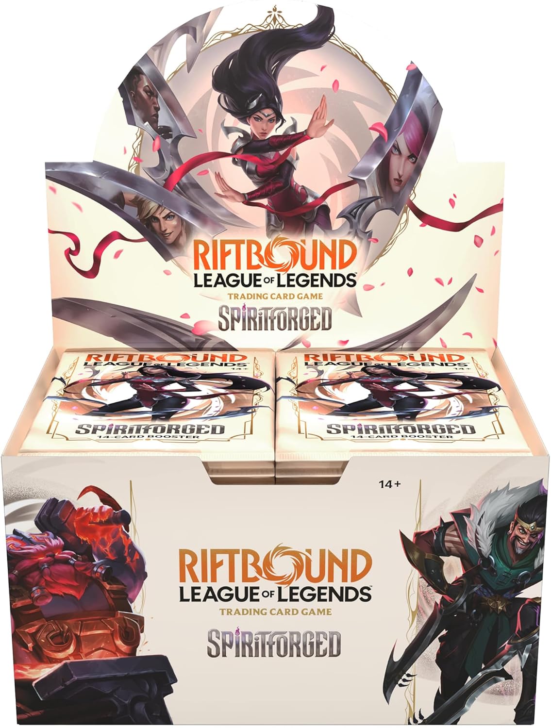 Riftbound: League of Legends TCG Spiritforged - Booster Display - 24 Booster Packs (14 Cards Ea), Deck-Building Trading Card Game, Randomly Assorted
