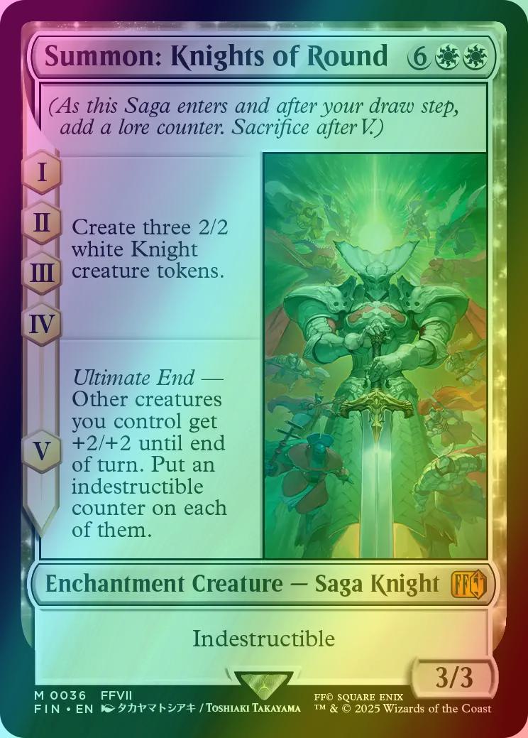 Summon: Knights of Round [36] [FINAL FANTASY] [Foil]