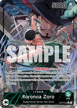 Roronoa Zoro (OP12-020) (V.2) OP12 Alternate Art Boosterfrisch Englisch