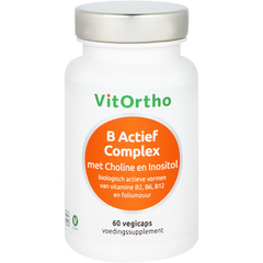 VitOrtho B Actief complex formule met choline en inositol 60 Vegetarische capsules