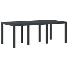 Gartentisch Anthrazit 200 x 100 x 73 cm Poly-Rattan