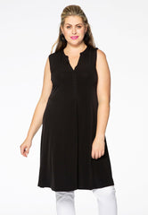 Dress grandad collar DOLCE - black