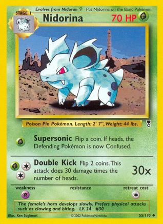 Nidorina  - Reverse Holofoil Legendary Collection - Uncommon