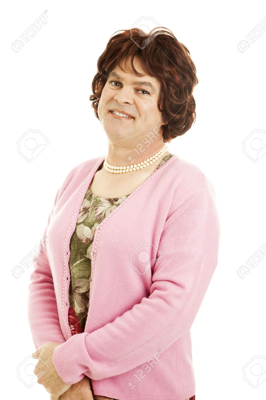Portrait Of A Man Dressed As A Woman. Stock Photo, Picture and Royalty Free Image. Image 8869191