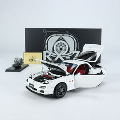 Polar Master 1:18 Mazda RX-7 Spirit R White Diecast Full Open PLM22001-01
