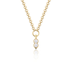 Round Cuddle Double Tip Necklace