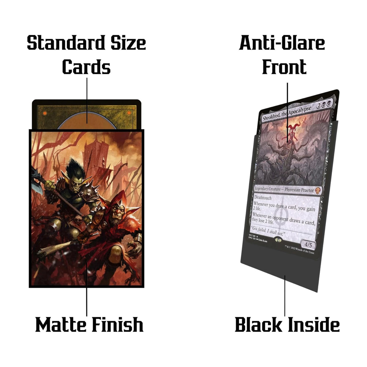 Realm Guard 100ct Textured TCG/MTG Card Art Sleeves (Goblin Army)