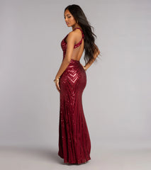 Rosaline Sequin Open Back Formal Dress