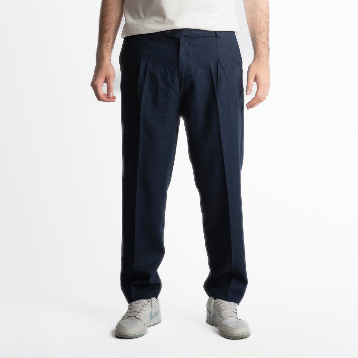 Pantalone in Lino Officine Borboniche Blu