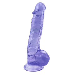 9 Inch Blue Clear Jelly Dildo