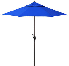 9' Aluminum Commercial Patio Umbrella, Crank Lift, No Tilt, Aluminum Ribs