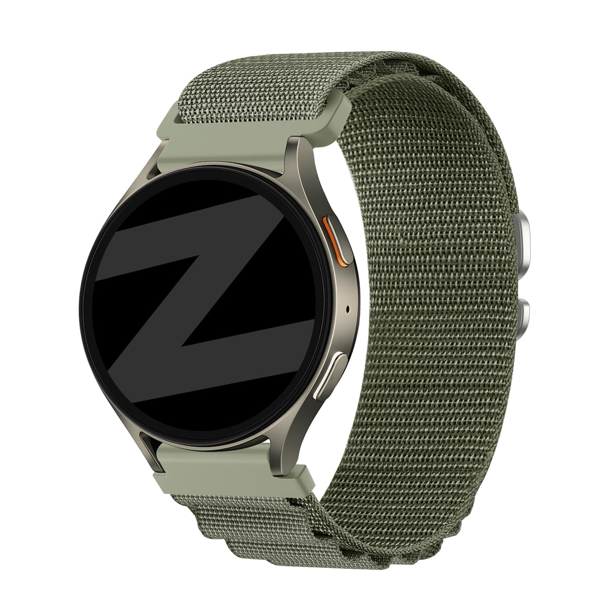 Bandz Amazfit Active 2 Alpine Nylonarmband (Olive)