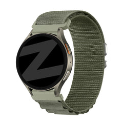 Bandz Amazfit Active 2 Alpine Nylonarmband (Olive)