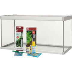 AkvaStabil Family Aquarium - 70 x 32,5 x 37 cm - weiß - 54 Liter - mit Salmlerzubehör - Filter und Heizer
