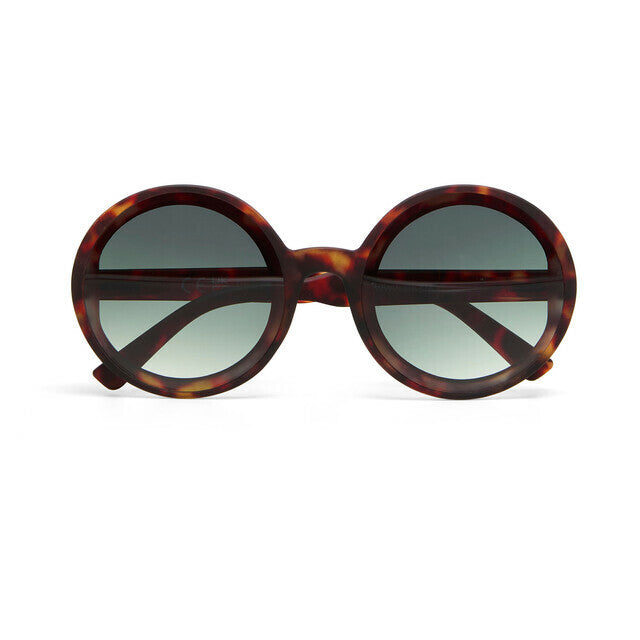Lunettes de soleil MONICA havana verres vert - OKKIA