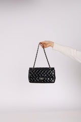 Chanel 2014 Patent Turnlock Small Double Flap Bag
