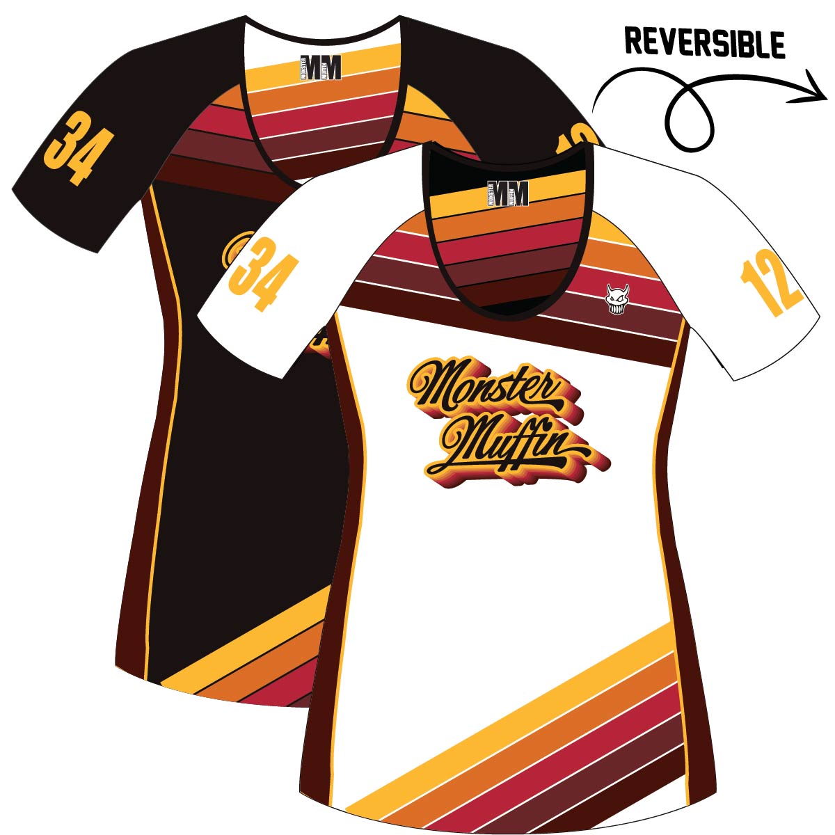 Team Monster Muffin: Reversible Feminine Sleeved