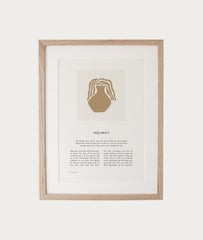 SUNDAY LANE | AQUARIUS PRINT & OAK FRAME