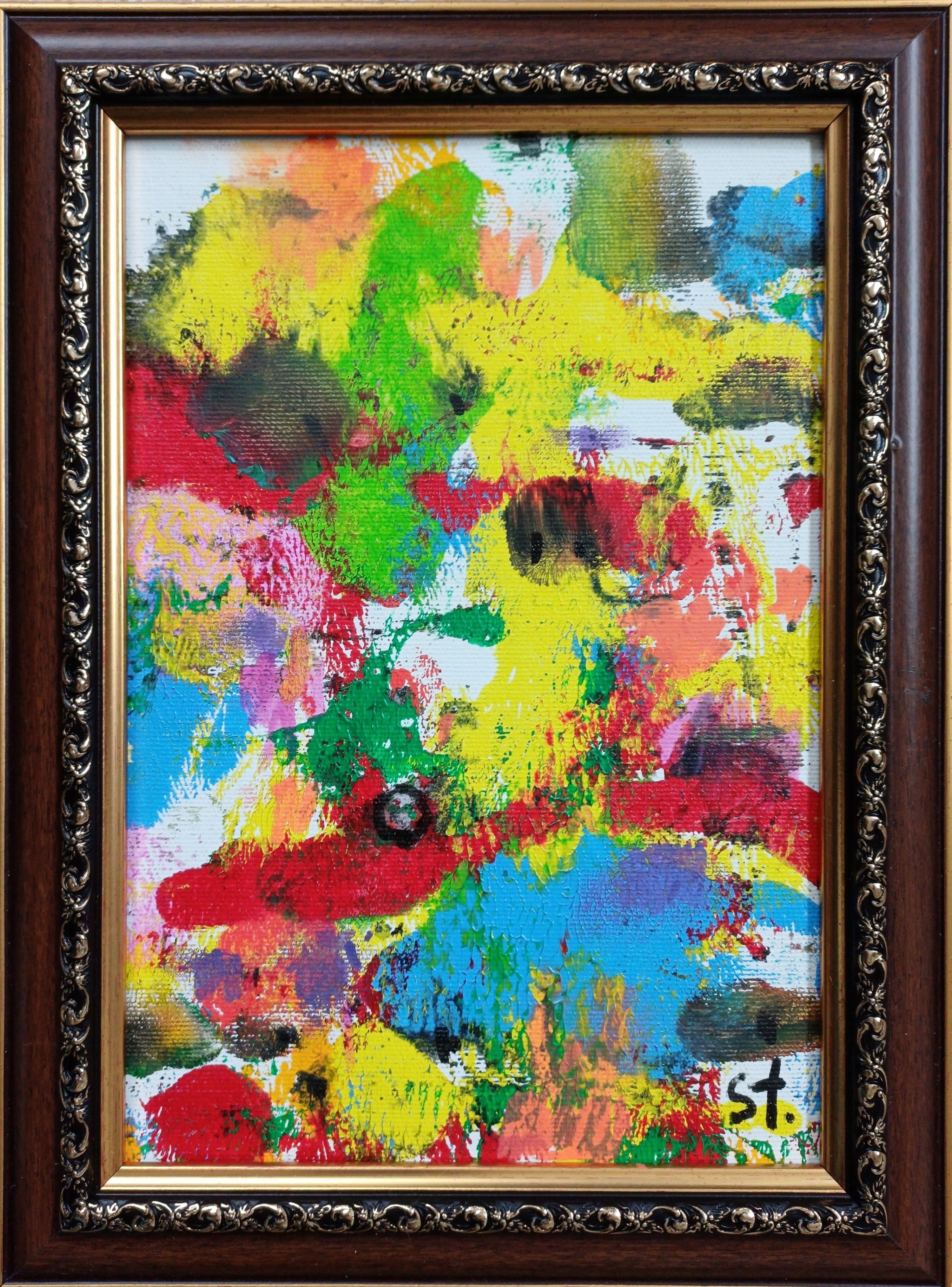 Autumnal mood XX (23x31cm) - Danish Gallery - Moderne, abstrakte malerier. Online galleri med original, unik kunst til din bolig.