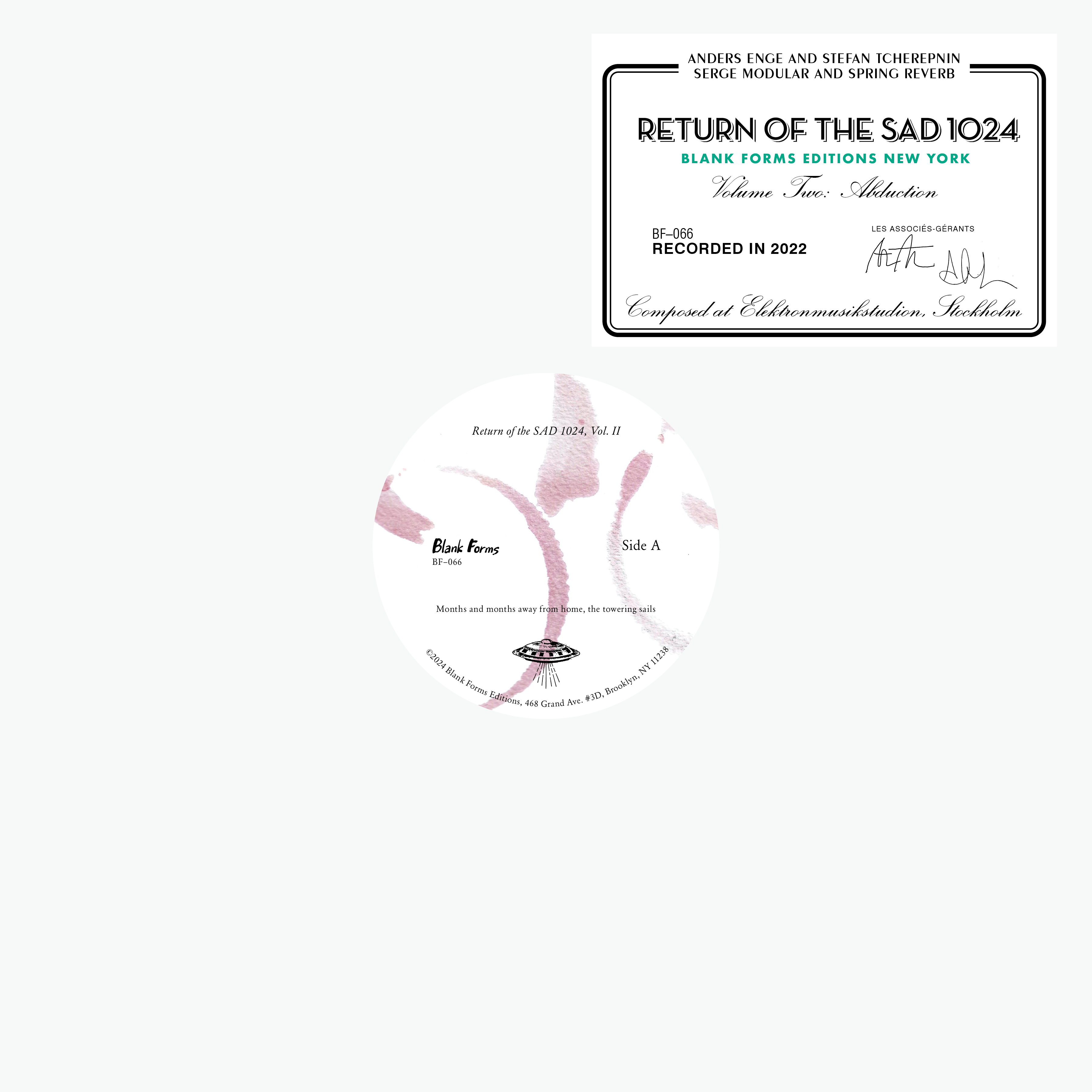 Anders Enge & Stefan Tcherepnin: Return of the SAD 1024, Vol. II