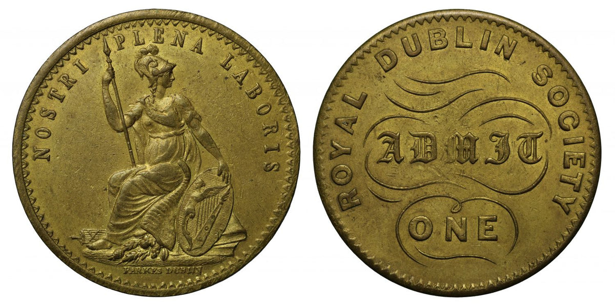 Ireland, Royal Dublin Society Brass Admission Ticket