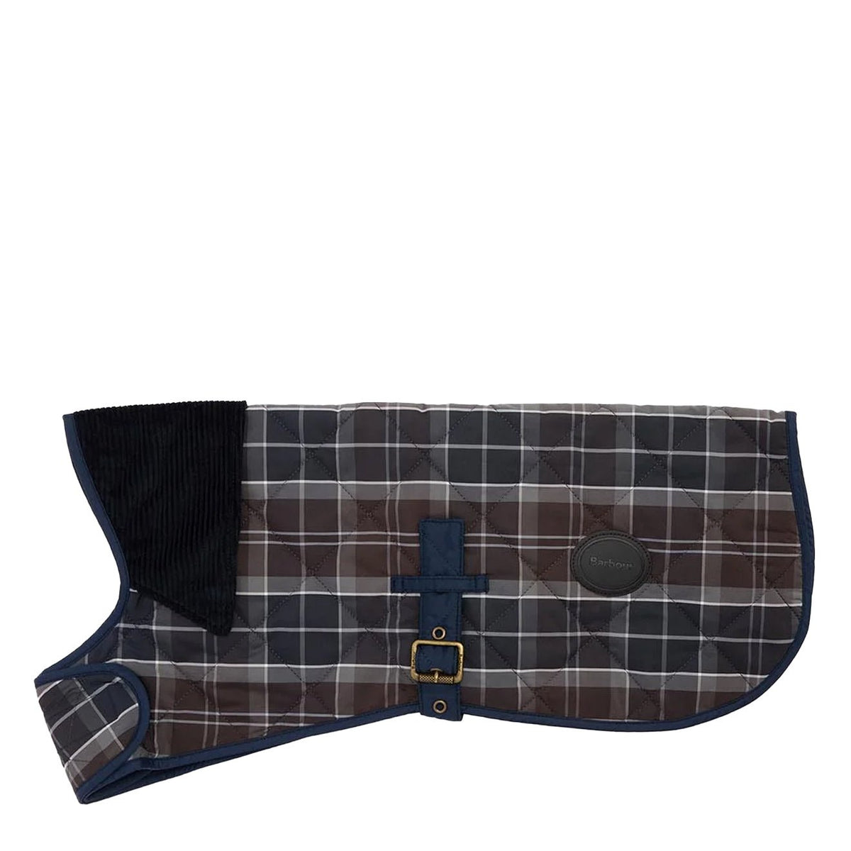 Barbour Tartan Dog Coat Midnight Oak - The Sporting Lodge