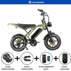 V20 Pro Mini Fatbike Leger Groen | 2026 Nieuwste Model | Accelerate