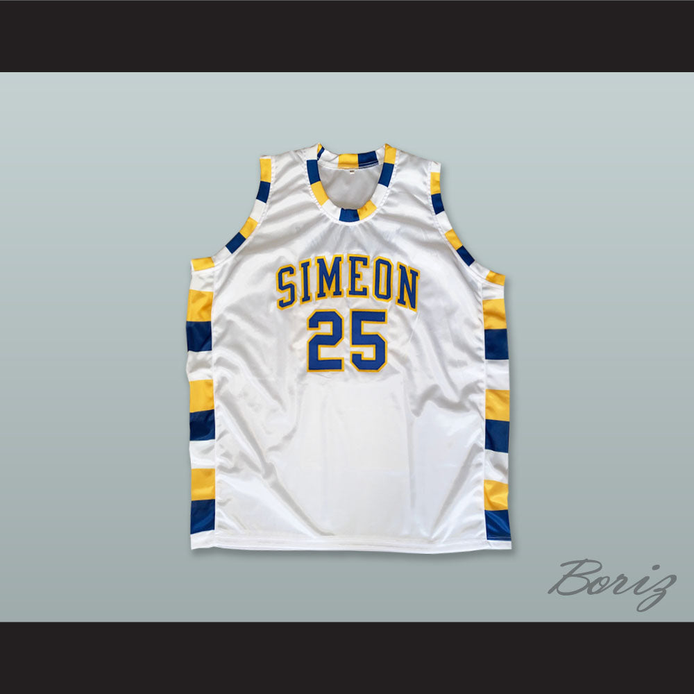 Ben Wilson 25 Simeon Career Academy Wolverines White Basketball Jersey 2