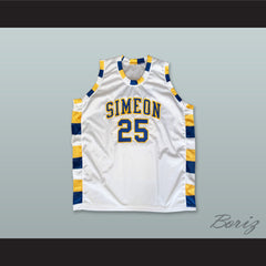 Ben Wilson 25 Simeon Career Academy Wolverines White Basketball Jersey 2
