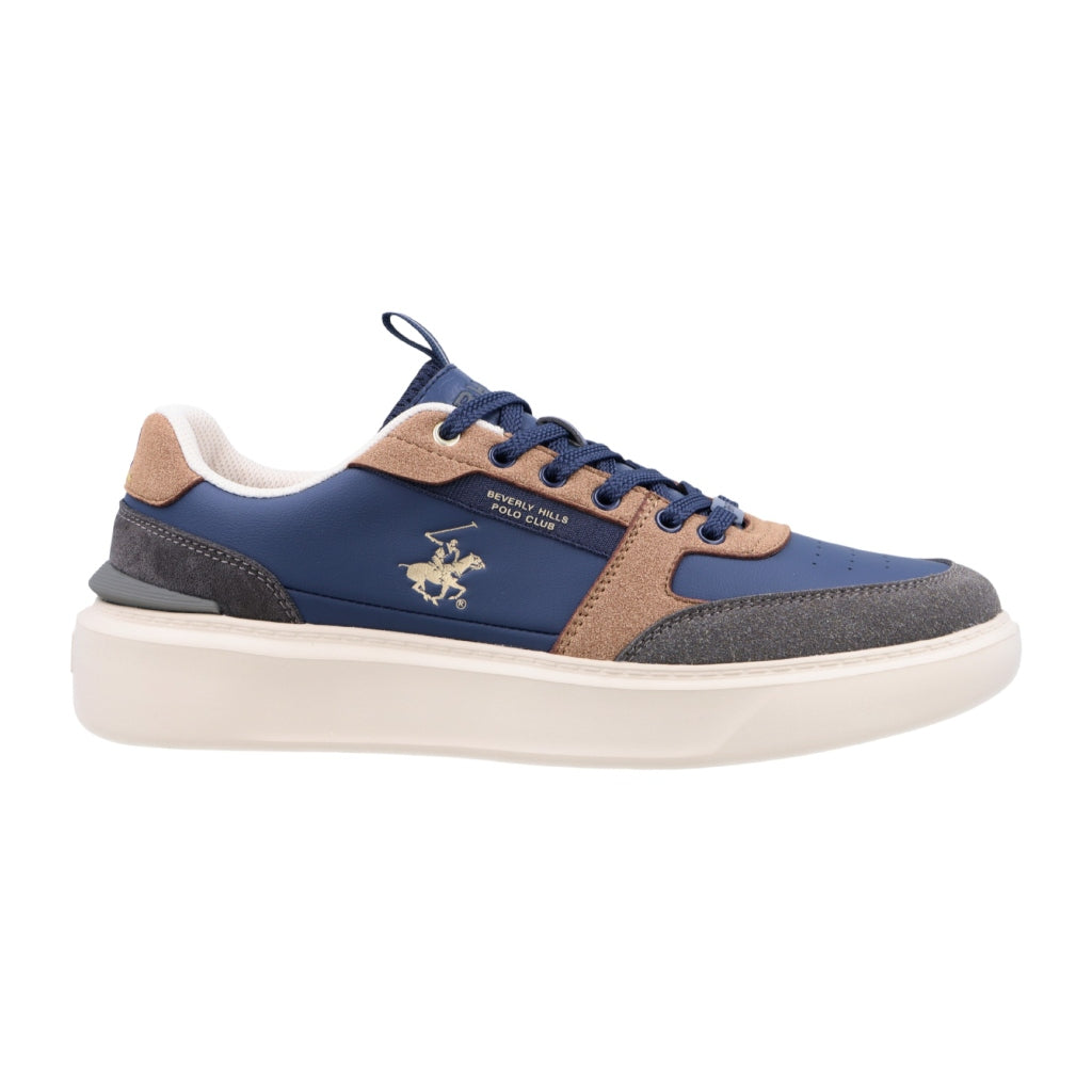 Beverly Hills Polo Club Tenis Player Azul/Beige/Gris, para Hombre