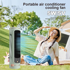 BowLift | CoolBreeze Mini – Portable bladeless tower fan with USB charging function