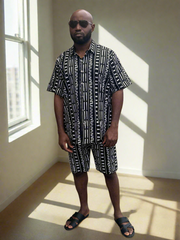 Black Patterned Ankara Outfit