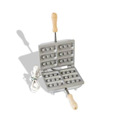 CBE Electric Waffle Pizzelle Maker Rectangle 6 Sponge fingers