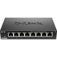 D-Link DES-108 8-Port 10-100 Unmanaged Metal Desktop Switch