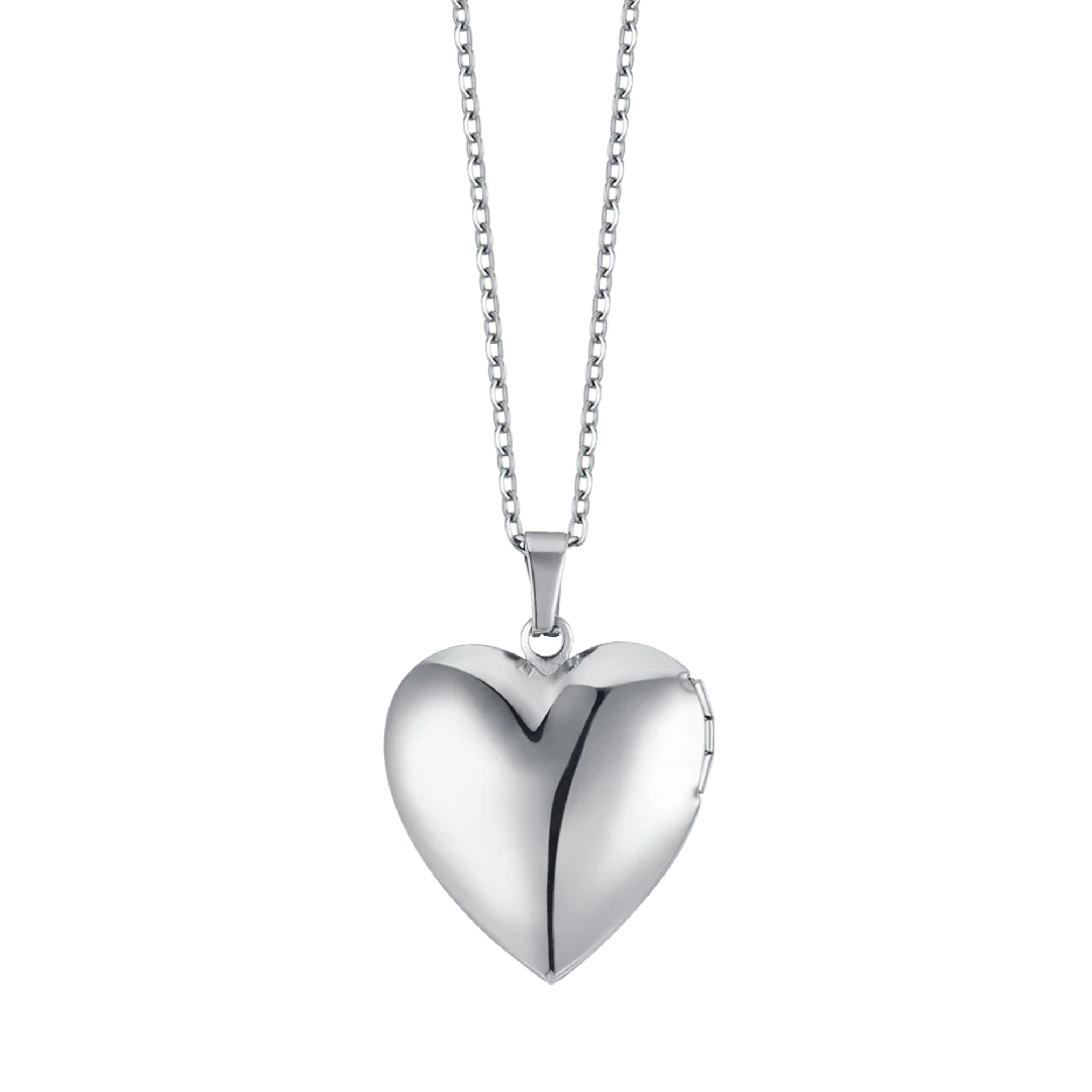 Collana Luca Barra Acciaio Pendente Cuore Portafoto
