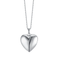 Collana Luca Barra Acciaio Pendente Cuore Portafoto