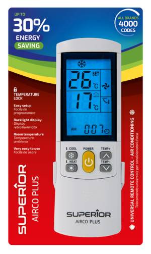 Superior Telecomando Universale Climatizzatori AirCo Plus illuminato-0