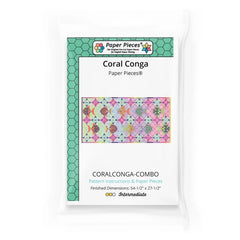 Coral Conga Pattern, Instructions and Paper Pieces - English Paper Piecing