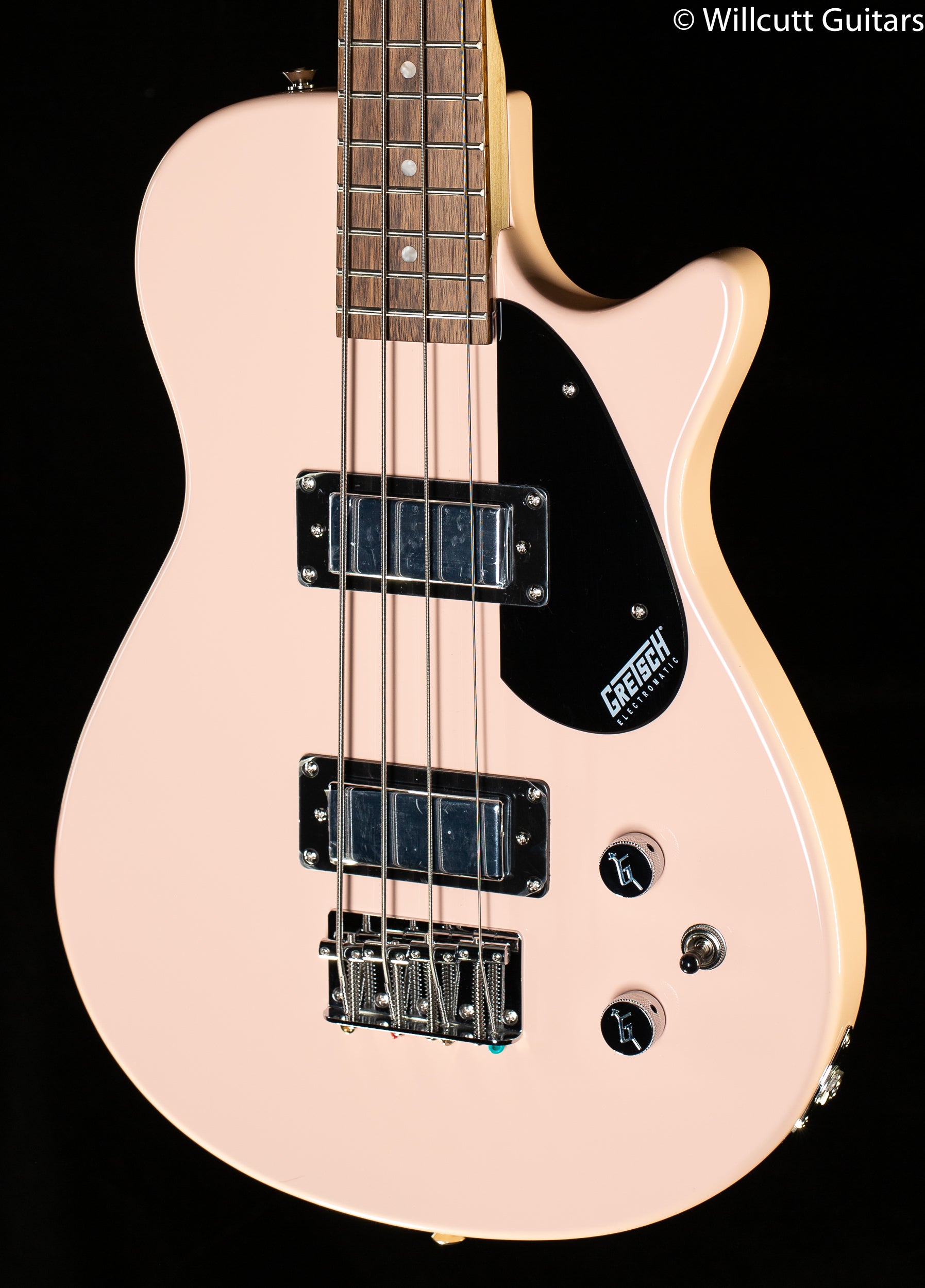 Gretsch G2220 Electromatic Junior Jet Bass II Short-Scale Black Walnut Fingerboard Shell Pink Bass Guitar